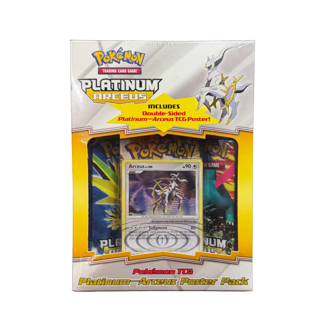 pokemon arceus card pack Platinum Poster Box Pokémon Collection Box Three Bowls of Porridge Style:Amethyst/Ruby Harness mythical power with Secret Lair: Universes Within
