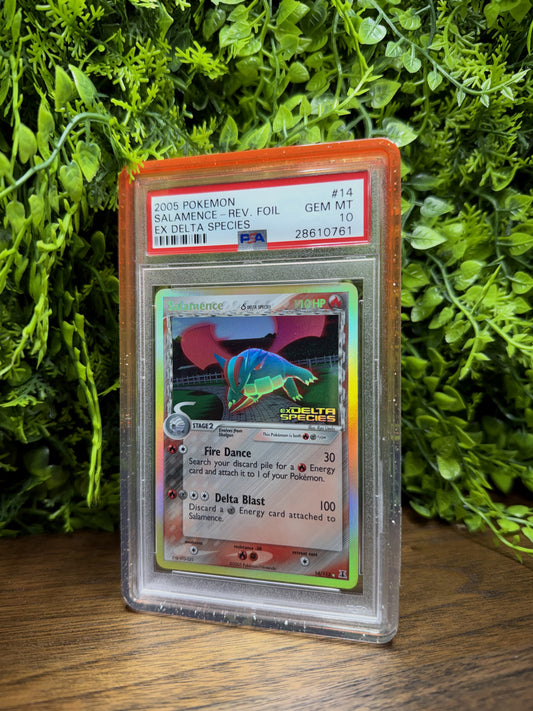 REAL PHOTO 2026-10-05 - PSA 10 EX Delta Species Salamence #14 (Reverse Holo) (IMG_7074)
