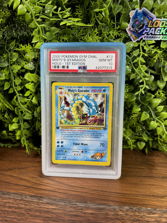 REAL PHOTO 2026-10-15 - PSA 10 Gym Challenge Misty's Gyarados #13 1st Edition (Holo) (IMG_7312)