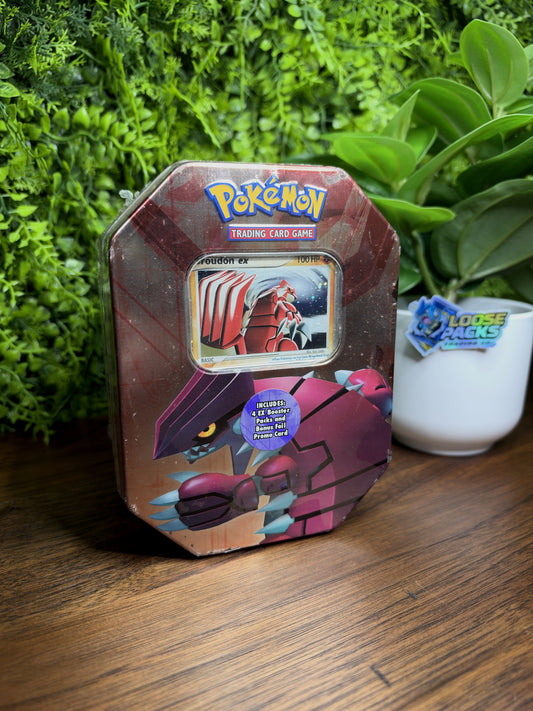 EX Groudon Tin