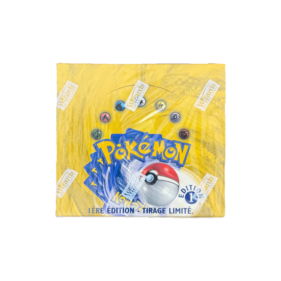 french pokemon booster box Pokmon 1st Edition French Sealed Base Set Booster Box (Physical Item + NFT)