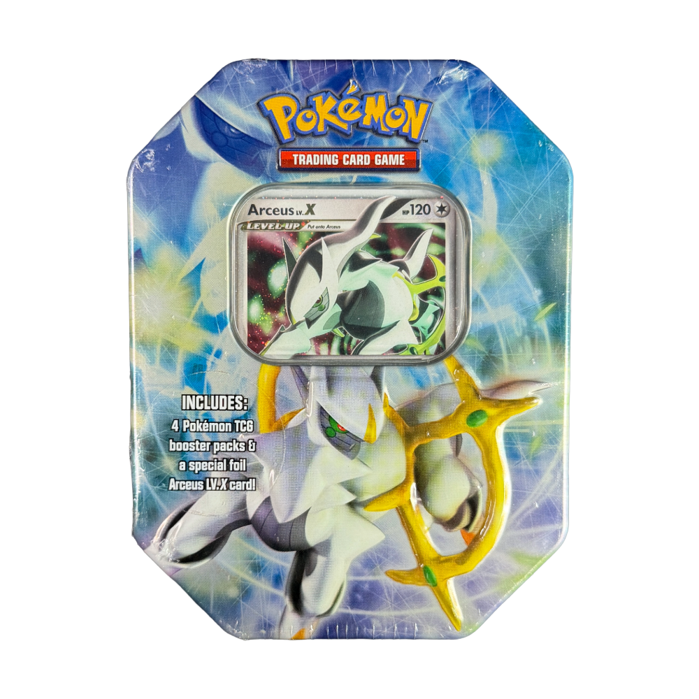 pokemon arceus card box Platinum Lv. X Tin Features 15 Pokémon TCG Choose:Lightning (STITCHED EDGE) Magic: The Gathering - MKM
