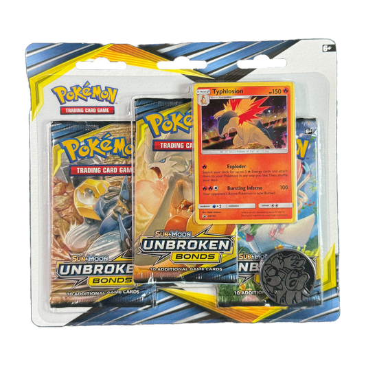 S&M Unbroken Bonds 3 Pack Blister - Typhlosion