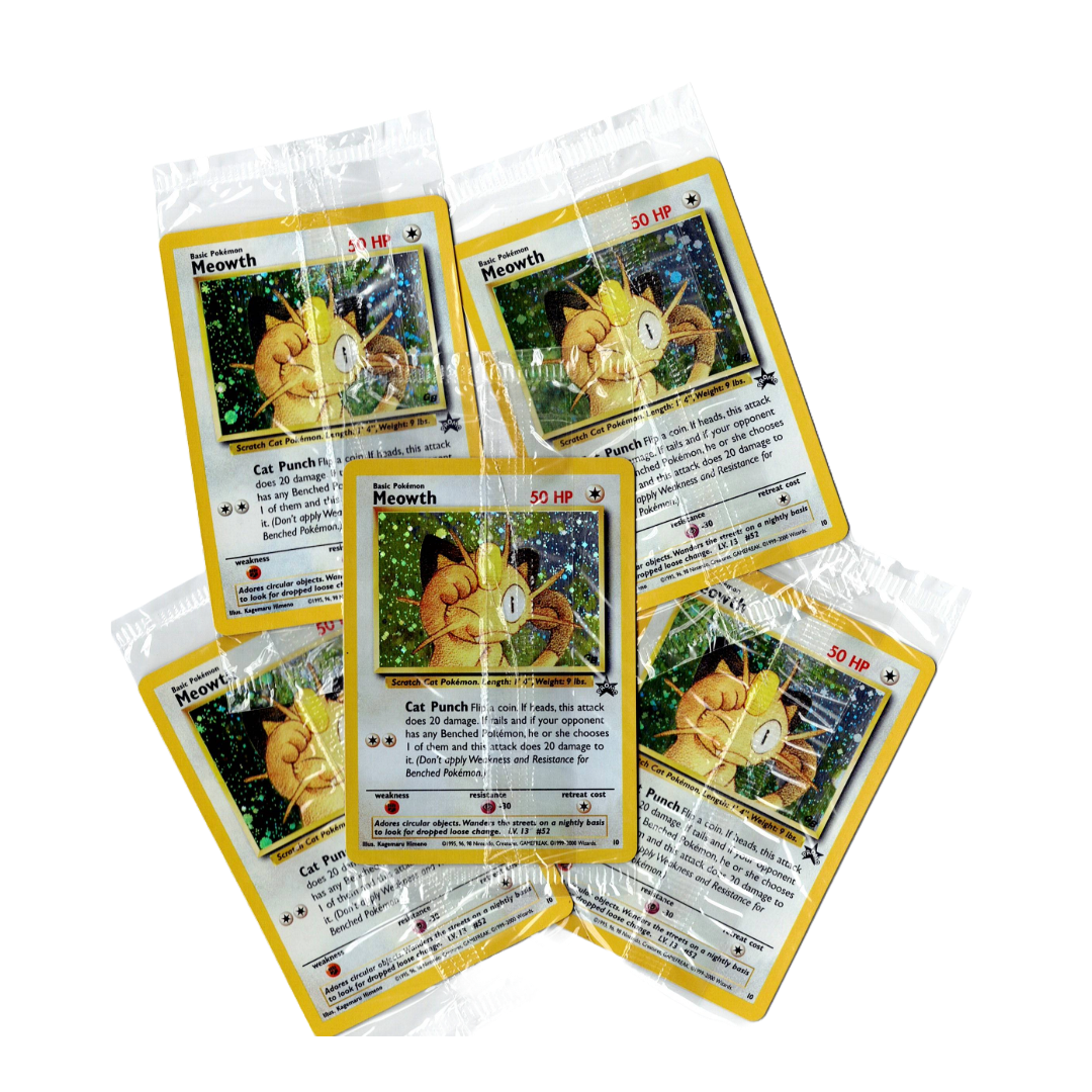 SEALED WOTC Black Star Promo Meowth #10 GB Exclusive