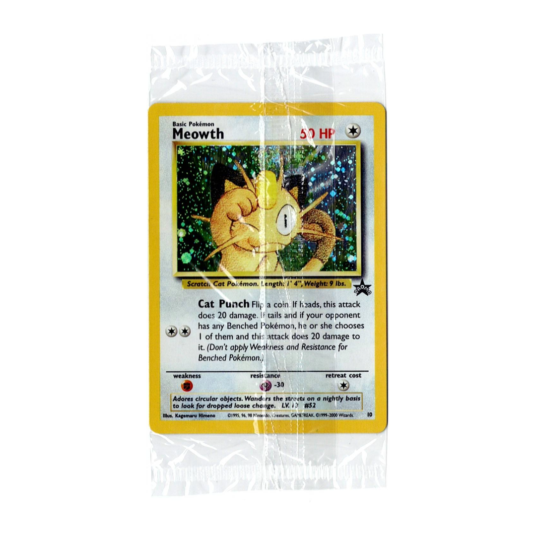 SEALED WOTC Black Star Promo Meowth #10 GB Exclusive
