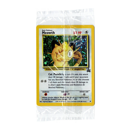 SEALED WOTC Black Star Promo Meowth #10 GB Exclusive