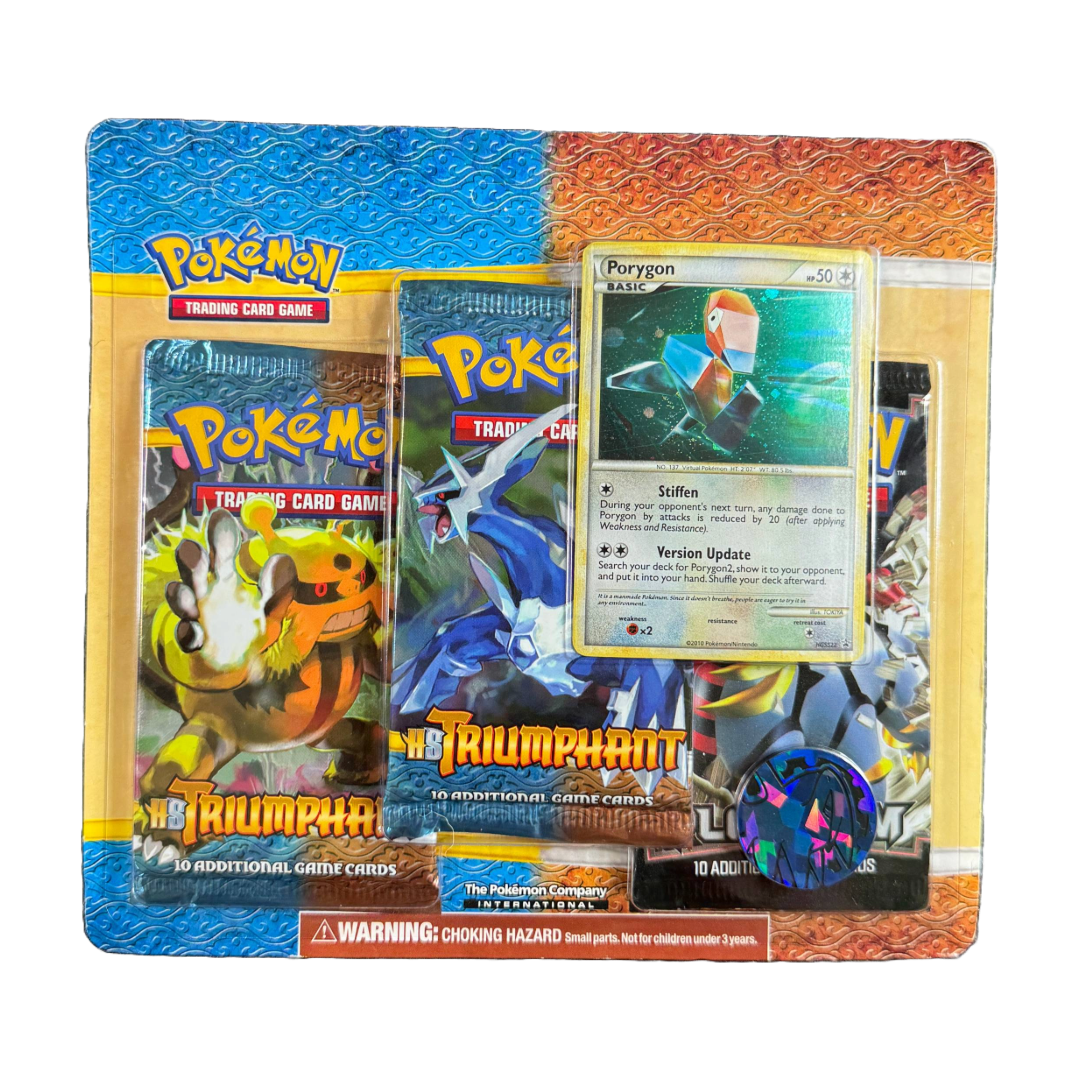 HS Triumphant & Platinum Base 3 Pokémon Pack Blister