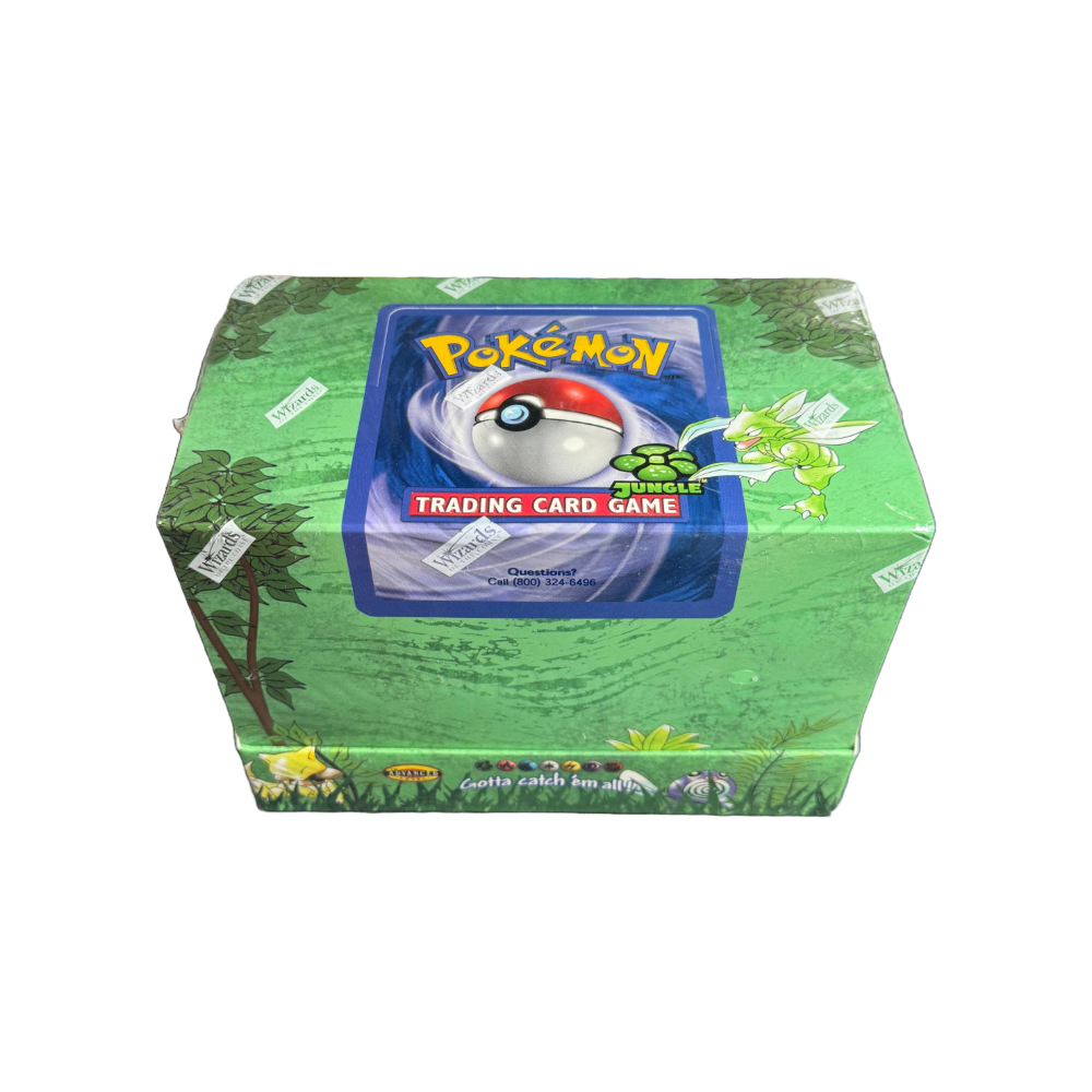 pokemon jungle set booster box Vintage Preconstructed Jungle Pokémon Theme Deck Case