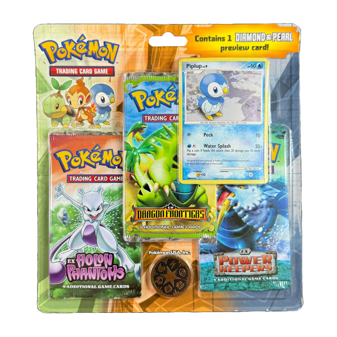 EX Sinnoh Starter Trio 3 Pack Blister - Piplup