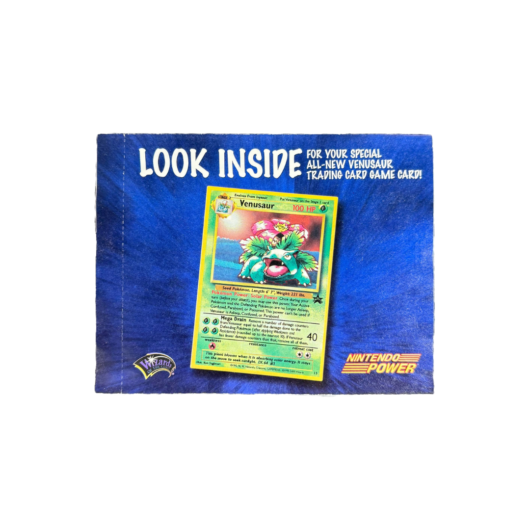 WOTC Nintendo Power Venusaur Black Star Sealed Promo