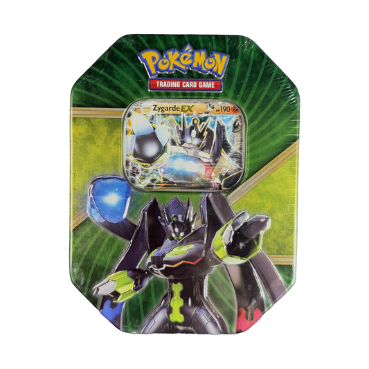 XY Shiny Kalos Tin - Zygarde EX (IRL cutout 2026-09-30)