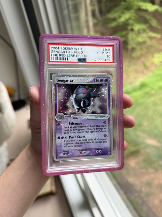 PSA 10 Gengar ex slab cert 28566459 in hand - front