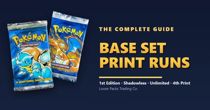 Pokemon Base Set Print Runs: How to Tell 1st Edition, Shadowless, Unlimited, and 4th Print Apart