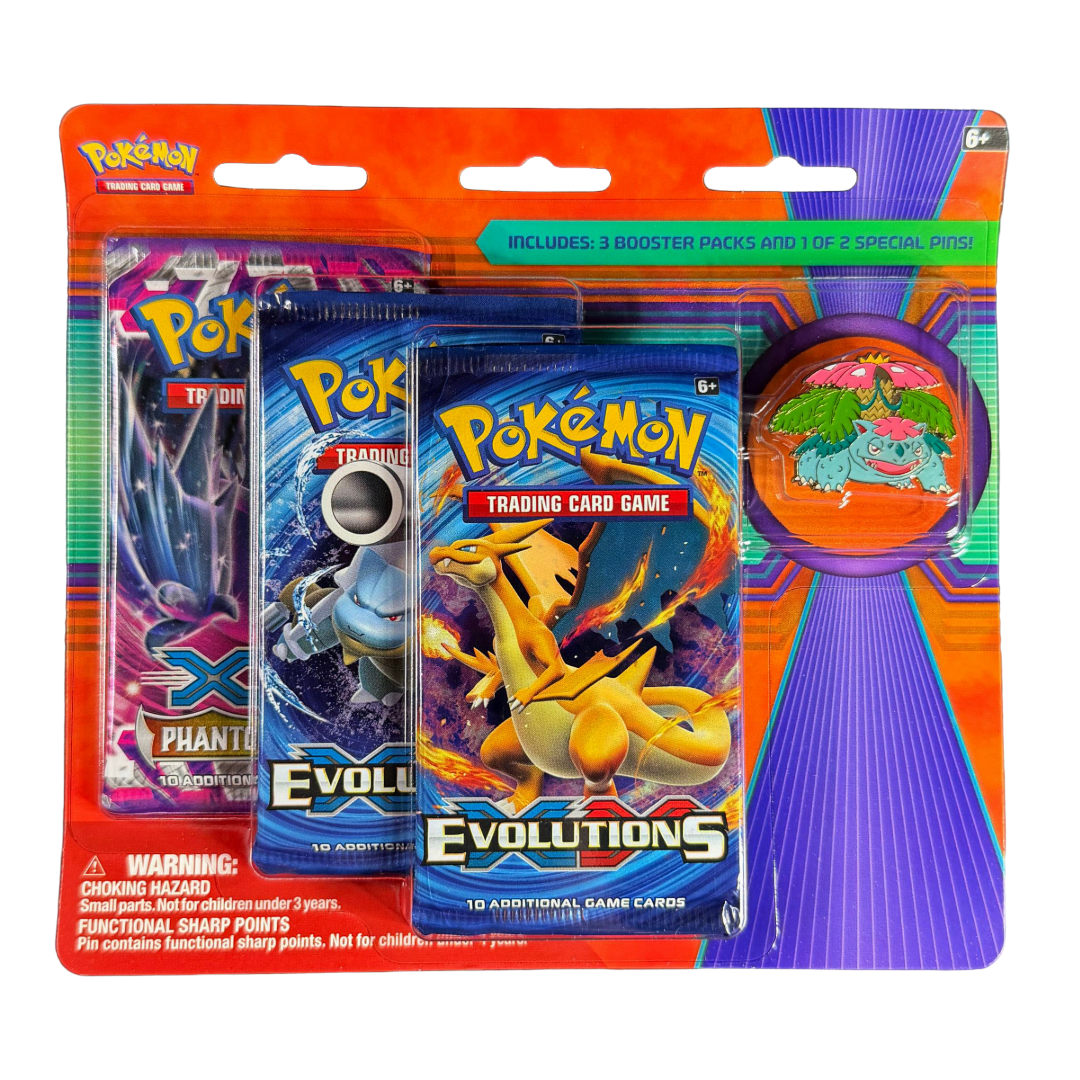 XY Venusaur Pin 3 Pack Blister