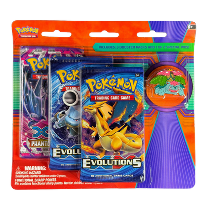 XY Venusaur Pin 3 Pack Blister