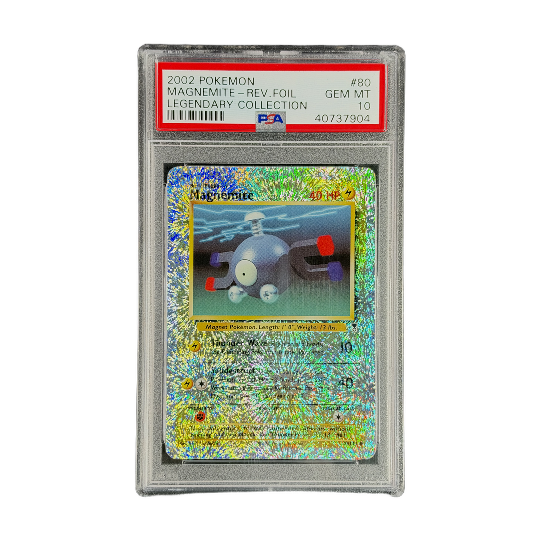 PSA 10 Legendary Collection Magnemite Reverse Holo #80 (cutout 1rtJjT2mQa62T6b1_riSCatmvMgWXsN3t-IMG_7357)