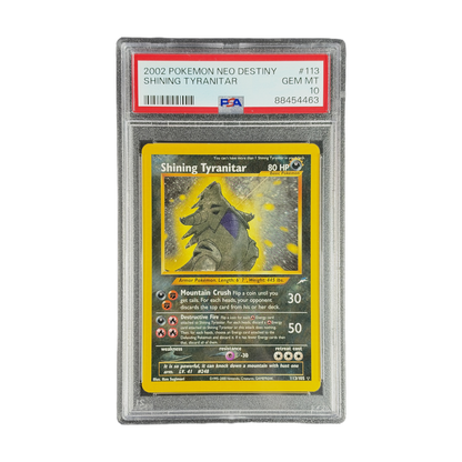 PSA 10 Neo Destiny Shining Tyranitar #113 (cutout 18O85SMf6nwUyfxKb2BeO-AM3dnHFo8LD-IMG_7354)