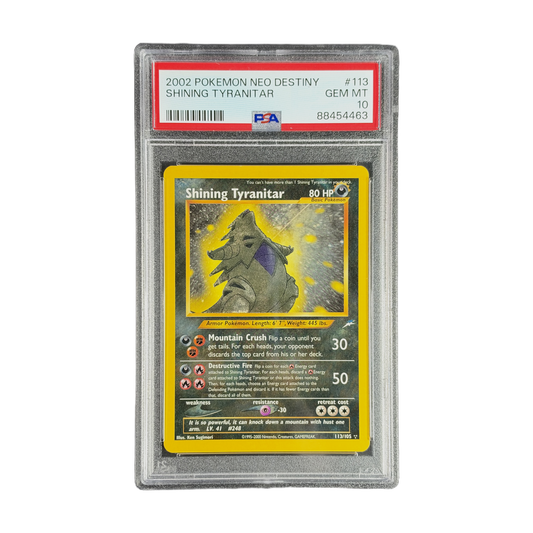 PSA 10 Neo Destiny Shining Tyranitar #113 (cutout 18O85SMf6nwUyfxKb2BeO-AM3dnHFo8LD-IMG_7354)