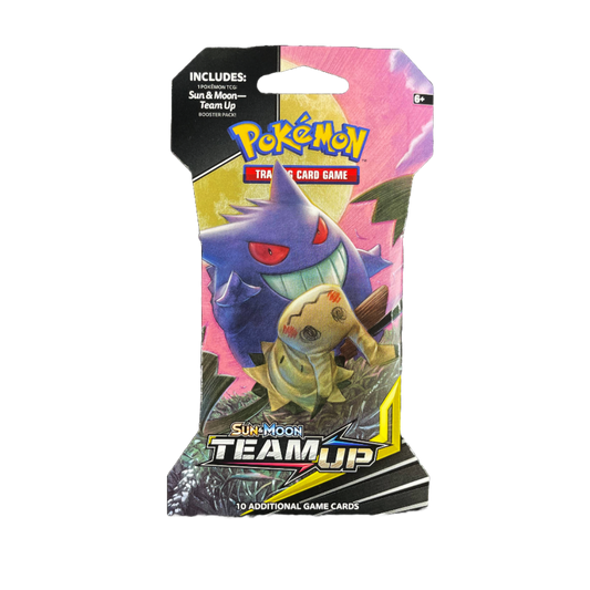 Sun & Moon (2017 - 2019) tagged "Team Up" Loose Packs Trading Co. Sun & Moon (2017 - 2019) tagged "Team Up" Loose Packs Trading Co.