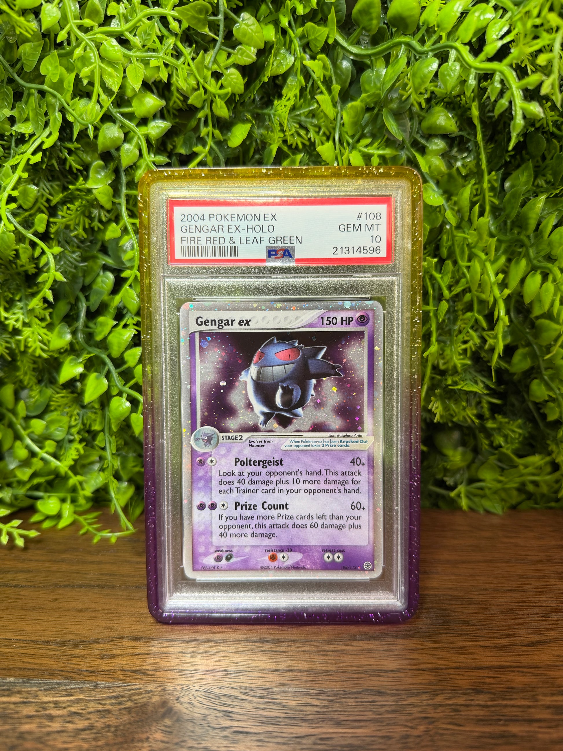 REAL PHOTO 2026-08-08 — PSA 10 Gengar ex FireRed & LeafGreen (IMG_5039)