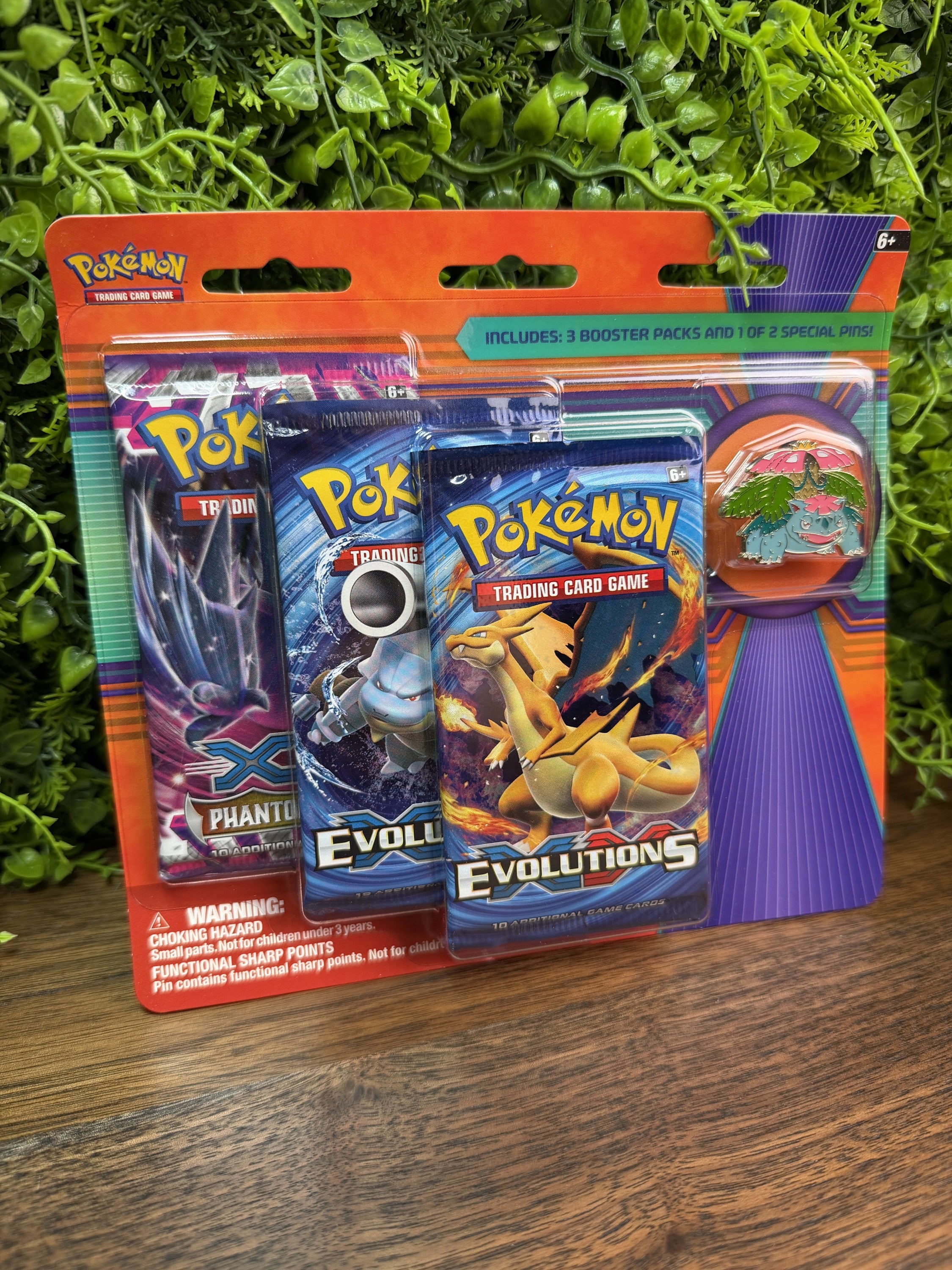 XY Venusaur Pin 3 Pack Pokémon Blister | Loose Packs – Loose Packs