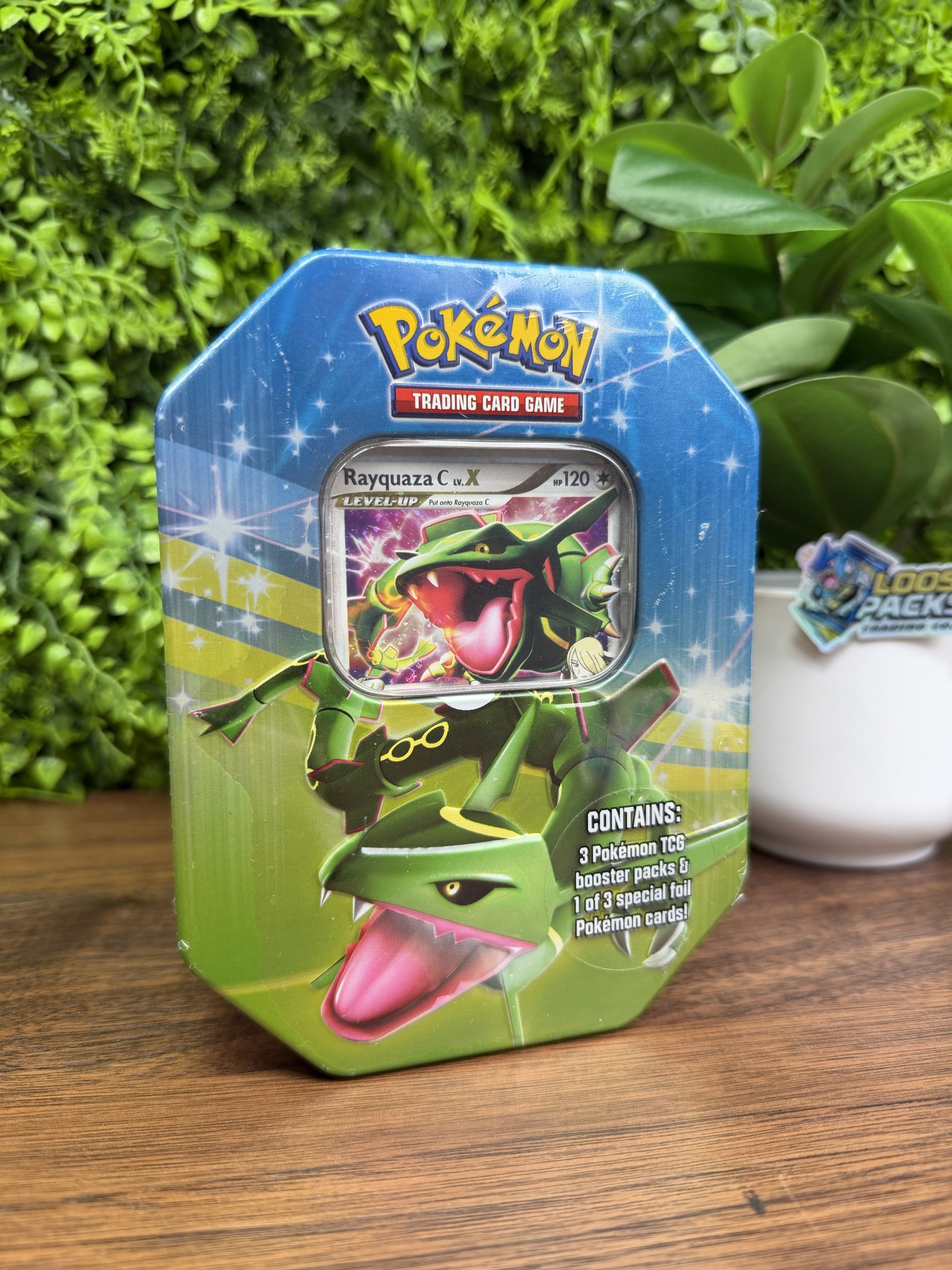 Rayquaza C Lv. X Pokémon Tin | Loose Packs – Loose Packs Trading Co.