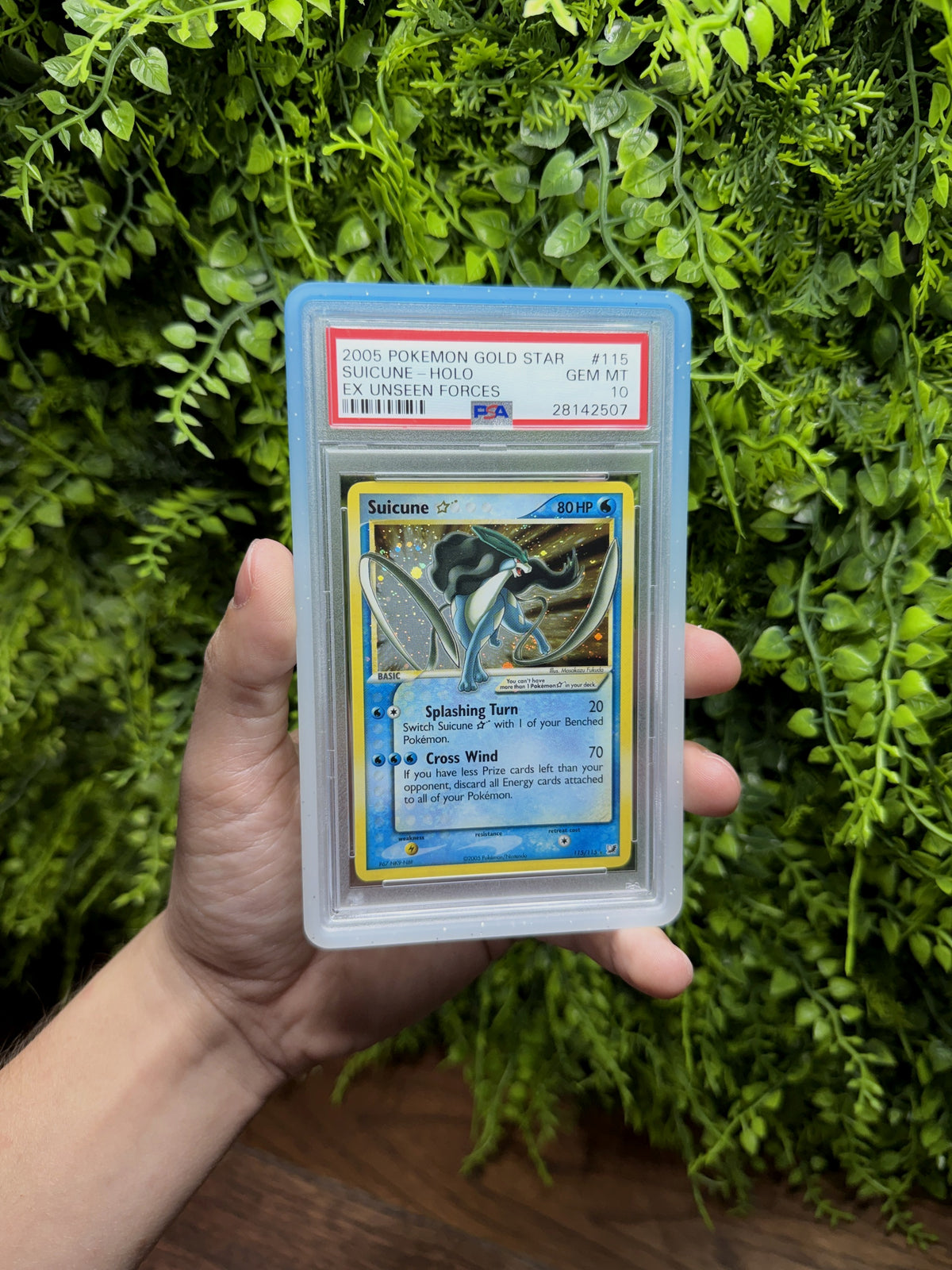 REAL PHOTO 2026-09-23 - PSA 10 EX Unseen Forces Gold Star Suicune #115 (Cert 28142507) (IMG_6591)