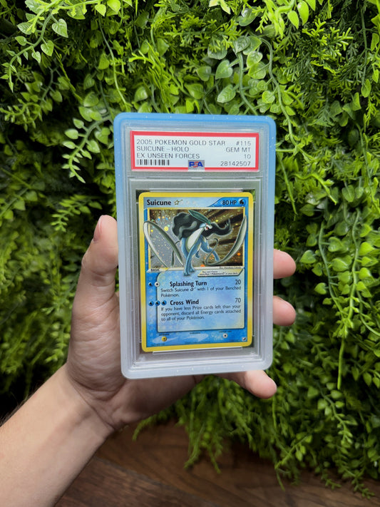 REAL PHOTO 2026-09-23 - PSA 10 EX Unseen Forces Gold Star Suicune #115 (Cert 28142507) (IMG_6591)