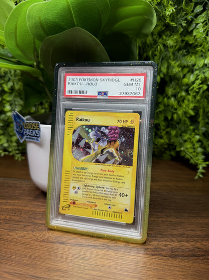 REAL PHOTO 2026-10-06 - PSA 10 Skyridge Raikou H26 (Holo) (IMG_7103)
