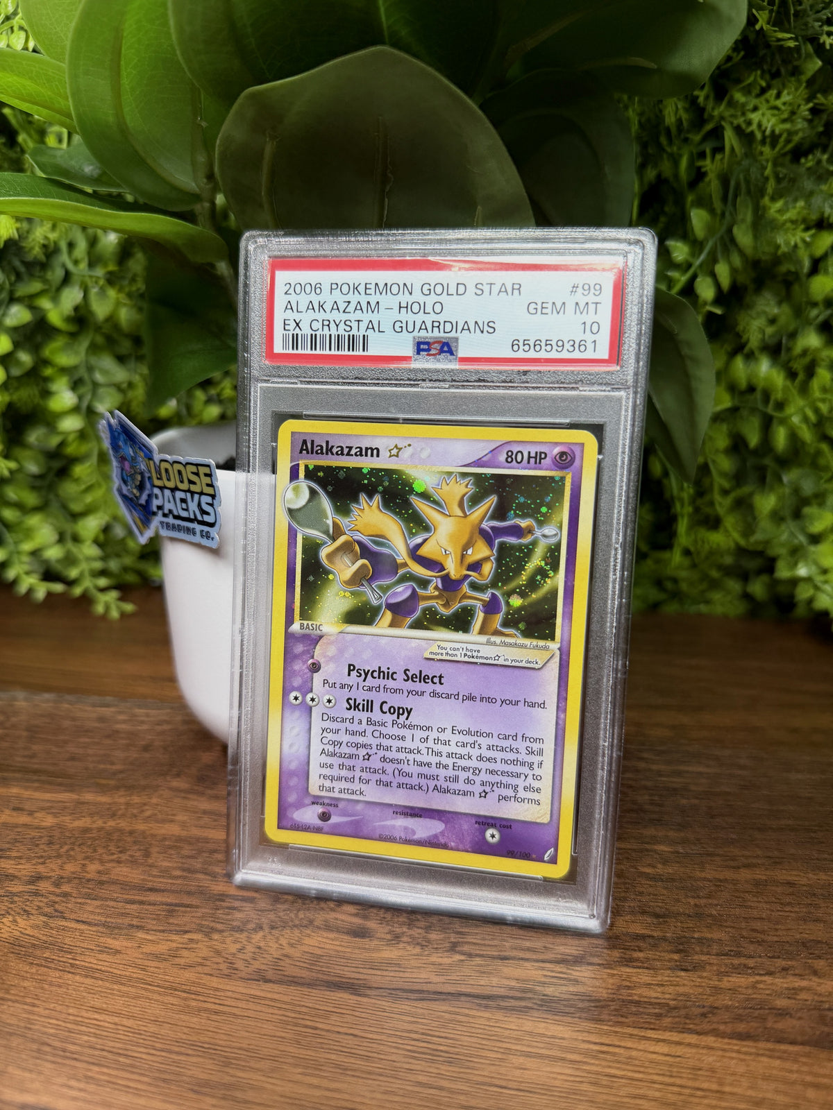 REAL PHOTO 2026-10-06 - PSA 10 EX Crystal Guardians Gold Star Alakazam #99 (IMG_7104)