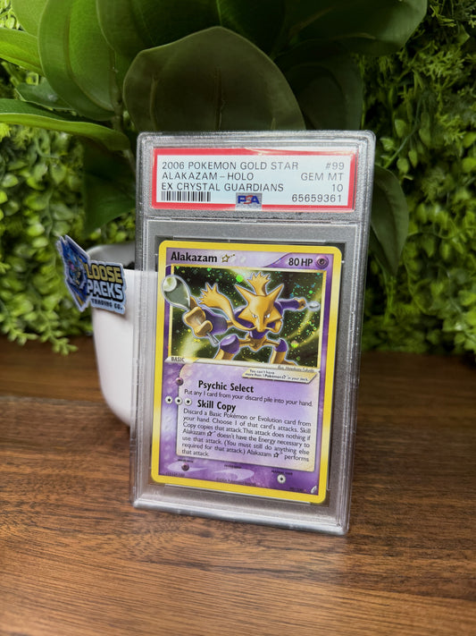 REAL PHOTO 2026-10-06 - PSA 10 EX Crystal Guardians Gold Star Alakazam #99 (IMG_7104)