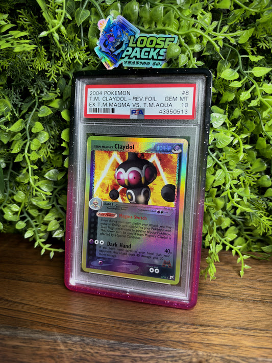 REAL PHOTO 2026-10-07 - PSA 10 EX Team Magma vs Team Aqua Team Magma's Claydol #8 (Reverse Foil IRL) (IMG_7124 IRL)