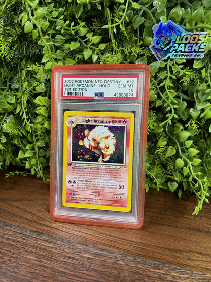 REAL PHOTO 2026-10-15 - PSA 10 Neo Destiny Light Arcanine #12 1st Edition (Holo) (IMG_7310)