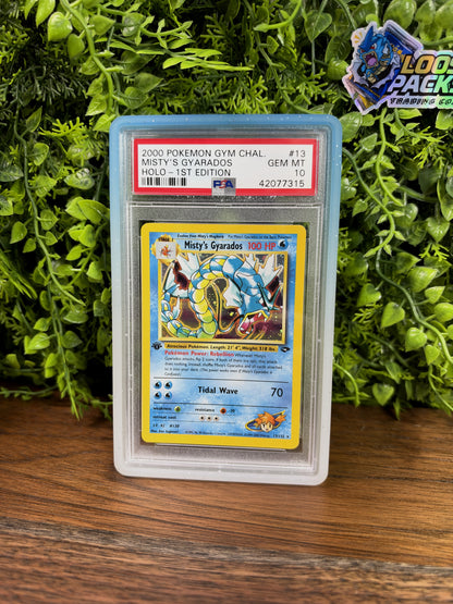 REAL PHOTO 2026-10-15 - PSA 10 Gym Challenge Misty's Gyarados #13 1st Edition (Holo) (IMG_7312)