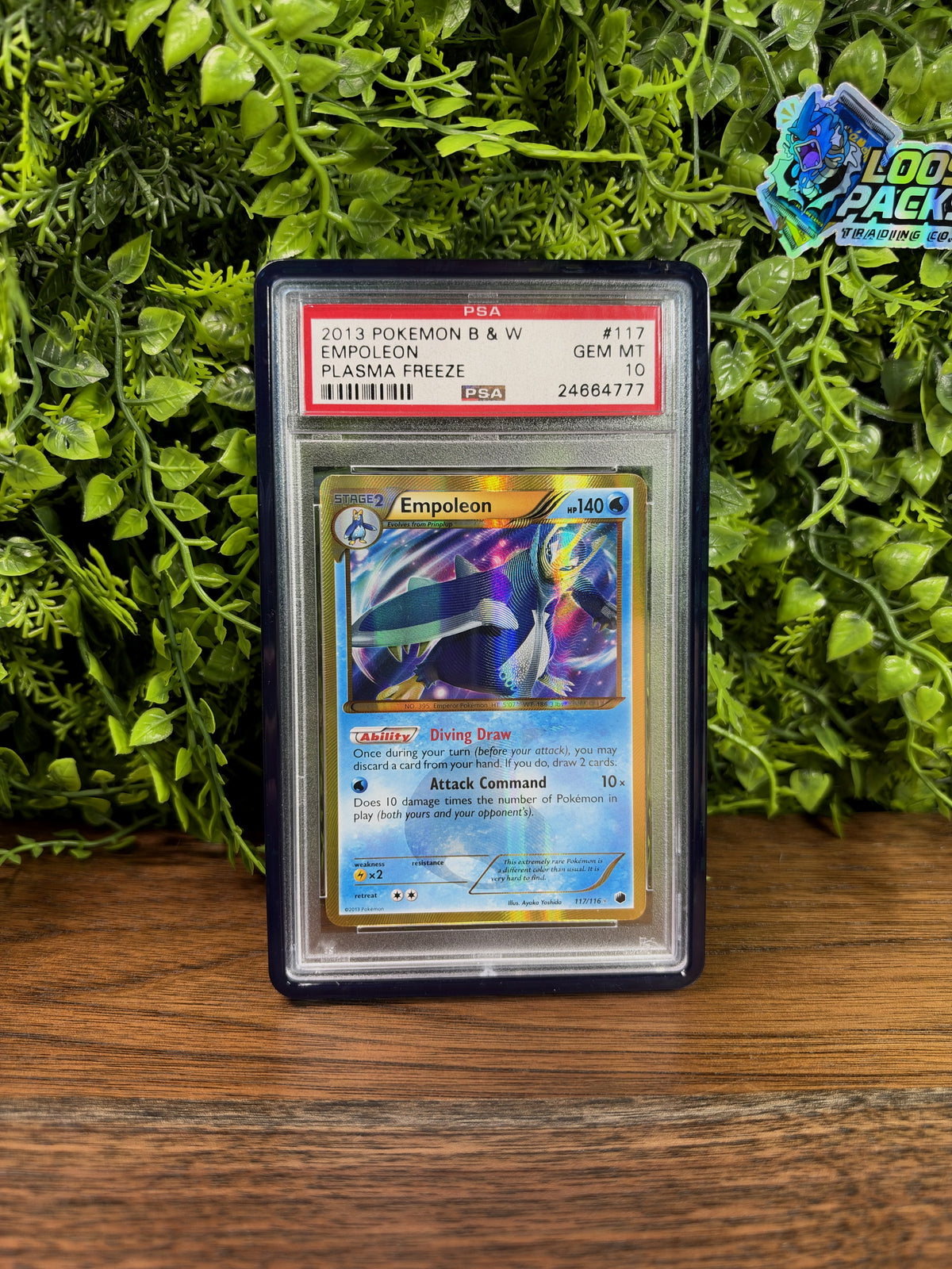 REAL PHOTO 2026-10-15 - PSA 10 Plasma Freeze Empoleon #117 (IMG_7314)