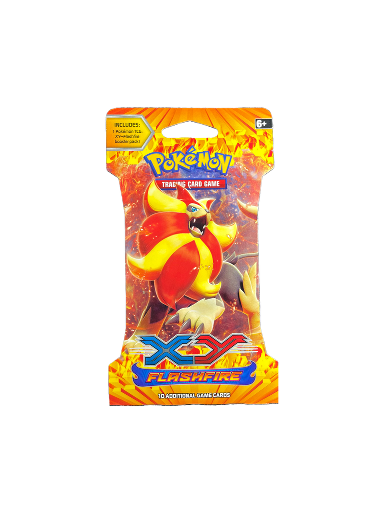 Pokemon XY Flashfire Sleeved Booster 4-Pack Art Set