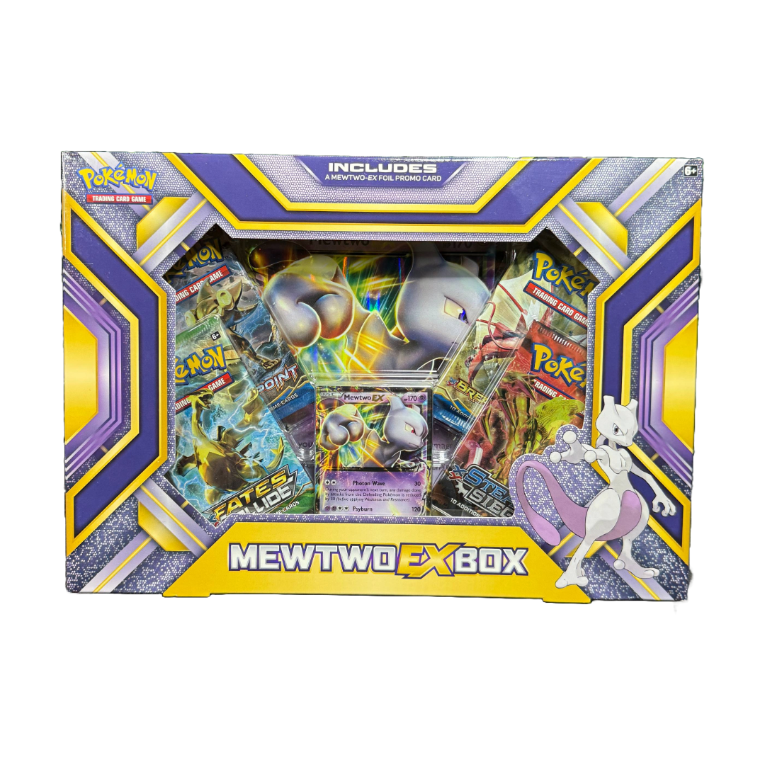 Mewtwo Collection Mewtwo EX Pokémon Collection Box | Loose Packs – Loose Packs Trading Co.
