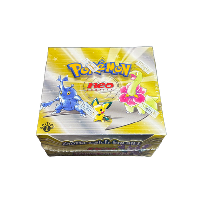 pokemon neo genesis 1st edition booster pack box price Neo Genesis 1st Edition Booster Box Loose Packs Trading Co Vintage Neo Genesis 1st Edition