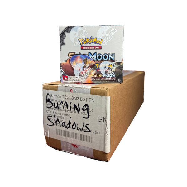 S&M Burning Shadows Booster Box Case SM03 – Loose Packs Trading Co