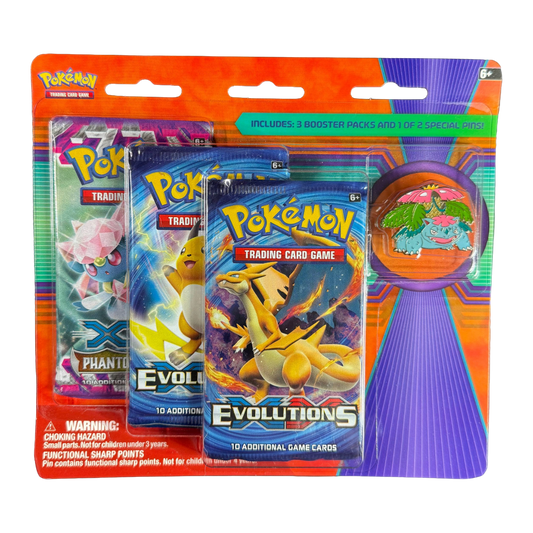 XY Venusaur Pin 3 Pack Blister