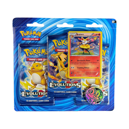 XY Evolutions 3 Pack Blister