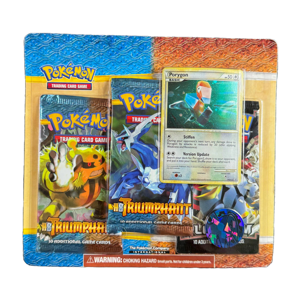 HS Triumphant & Platinum Base 3 Pokémon Pack Blister