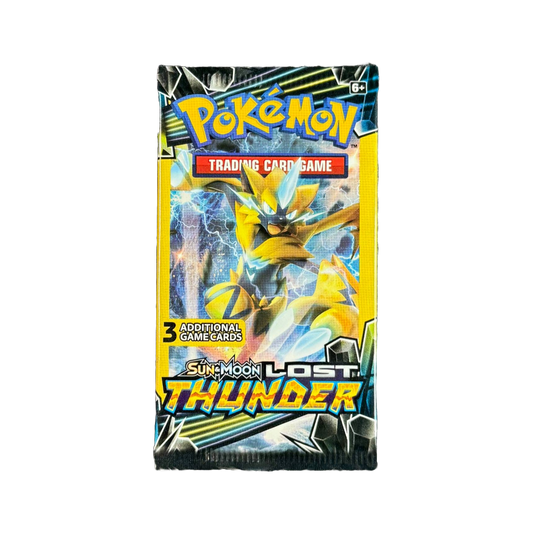 S&M Lost Thunder 3 Card Booster Pack - Zeraora