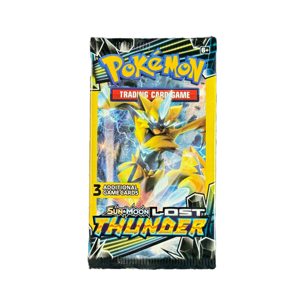 pokemon lost thunder 3 card pack TCG: Sun & Moon * 1 foil promo card Age Group POKEMON SUN & MOON LOST