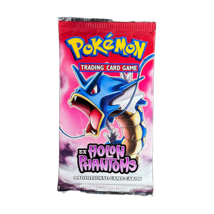 pokemon ex holon phantoms booster box . Official release may 3rd 2006. The sets has such beautiful artwork on holos and ex's. Such as Flygon, Gyarados and Mew ! This box could have THE EX SET THAT CAPTIVATED