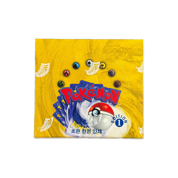 pokemon base set 1 first edition booster box Base Set 1st Edition Korean Booster Box – Loose Packs Trading Co