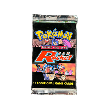 pokemon team rocket card pack Vintage Team Rocket Unlimited Pokémon Booster Pack
