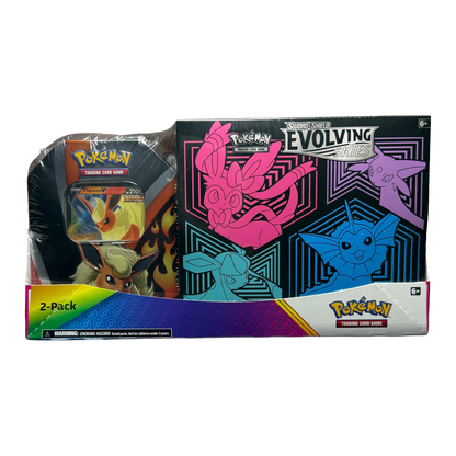 SWSH Evolving Skies Elite Trainer Box + Tin Bundle