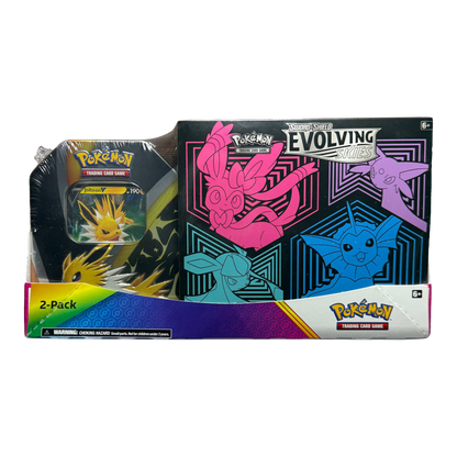 SWSH Evolving Skies Elite Trainer Box + Tin Bundle