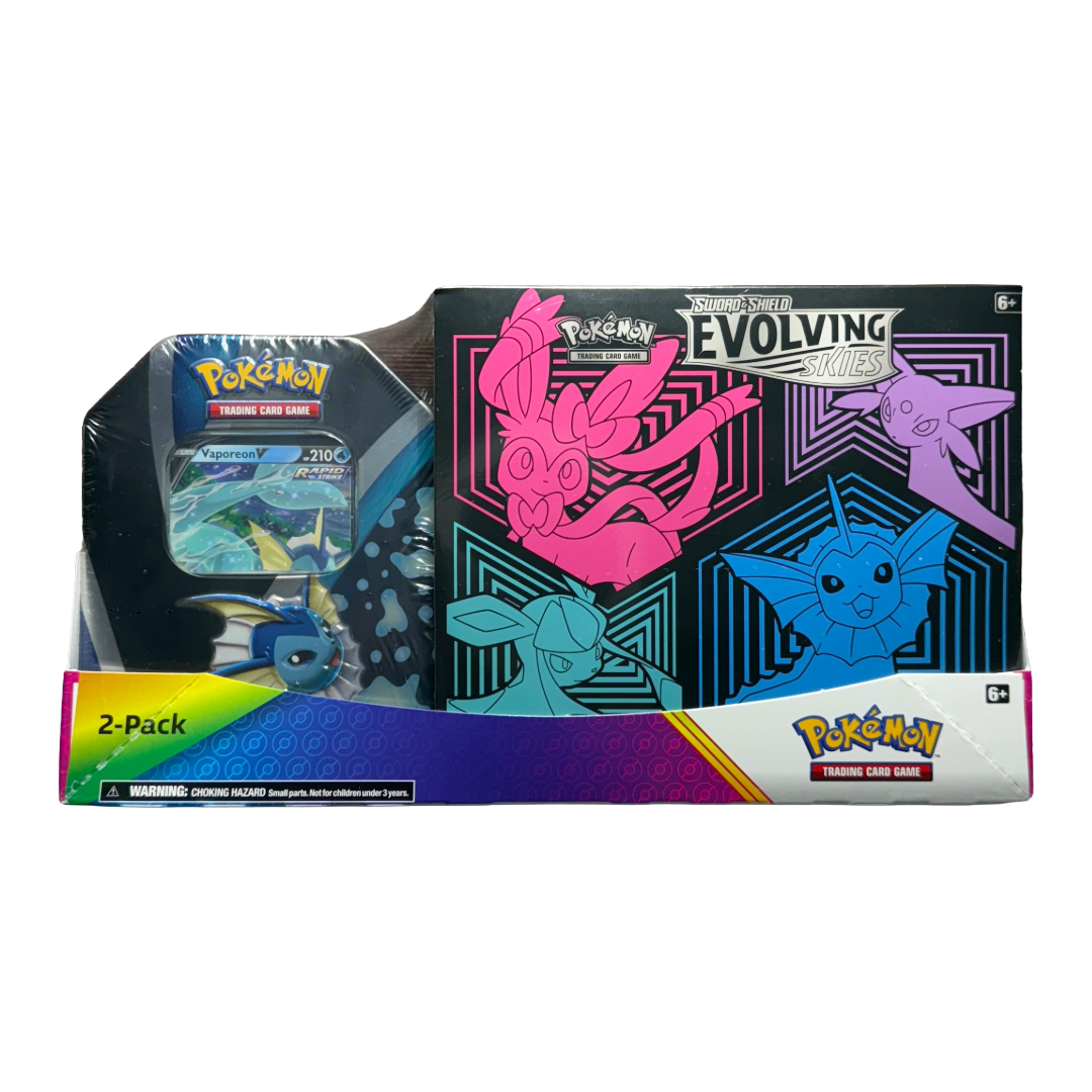 SWSH Evolving Skies Elite Trainer Box + Tin Bundle